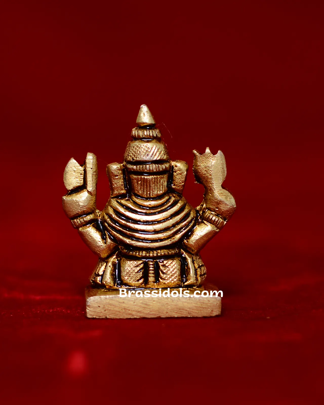 Brass Dagdu Ganesha idol - 1.5 inches - image 4