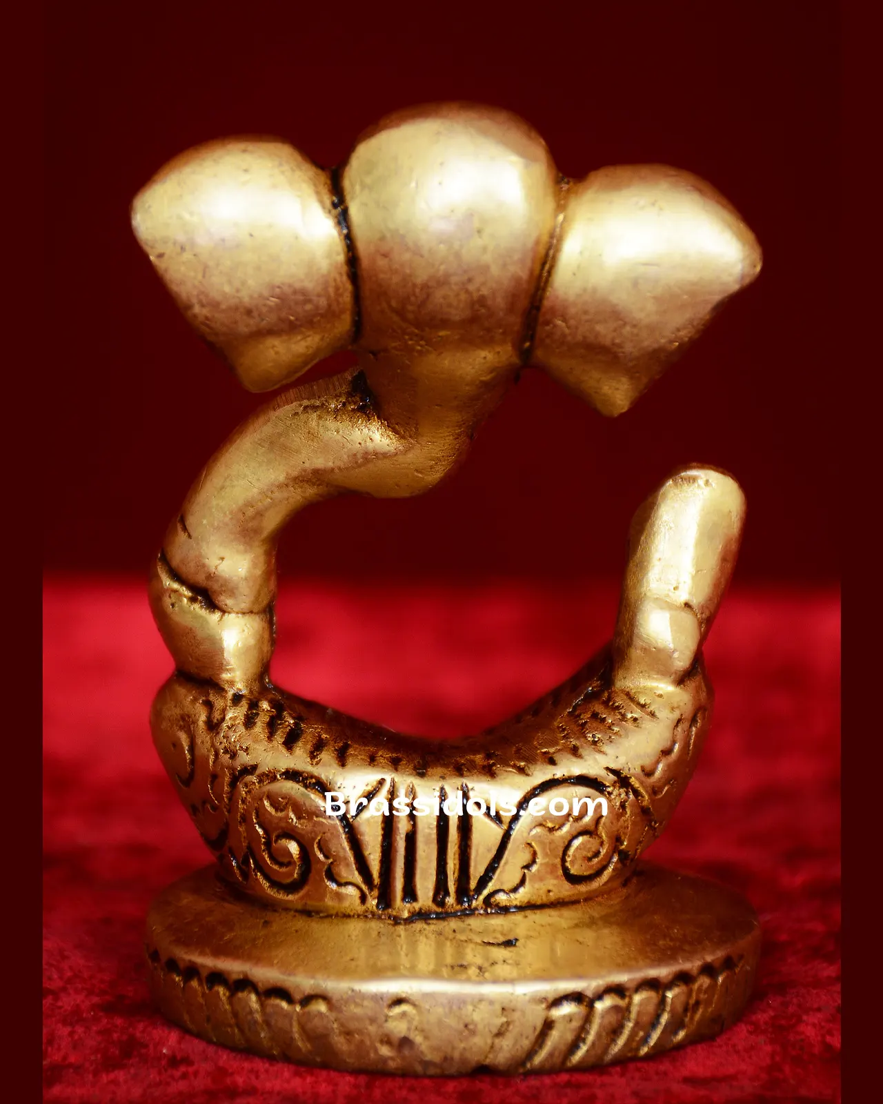 Brass Modern ganesha idol - 3 inches - image 4