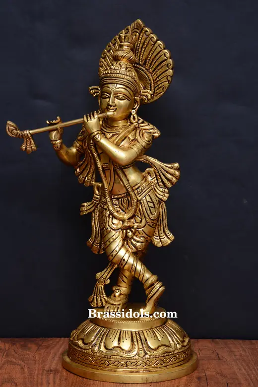 Standing Radha Krishna with Base - image 2