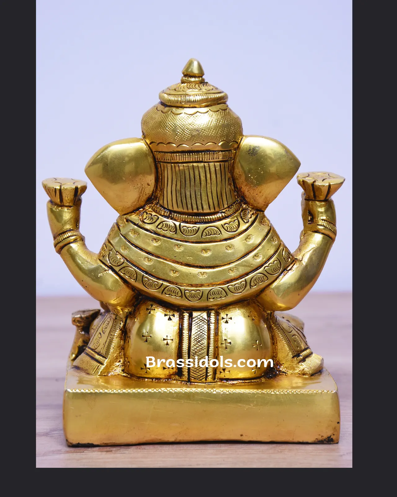 Brass Dagdu Ganesh 5 inches - image 2