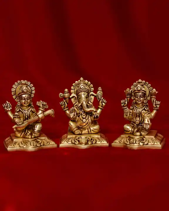 Laxmi Ganesh Saraswati Square Base - image 1