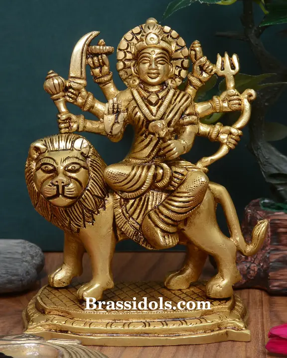 Brass Durga (6 Inch) - image 1