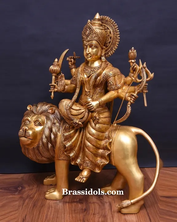 Brass Durga (24 Inch) - image 2