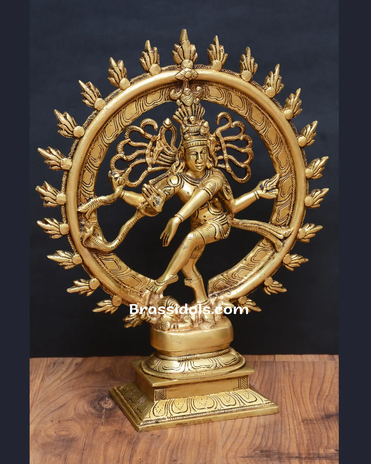 Majestic Chidambaram Thillai Nataraja Brass Idol - 14 Inches - image 2