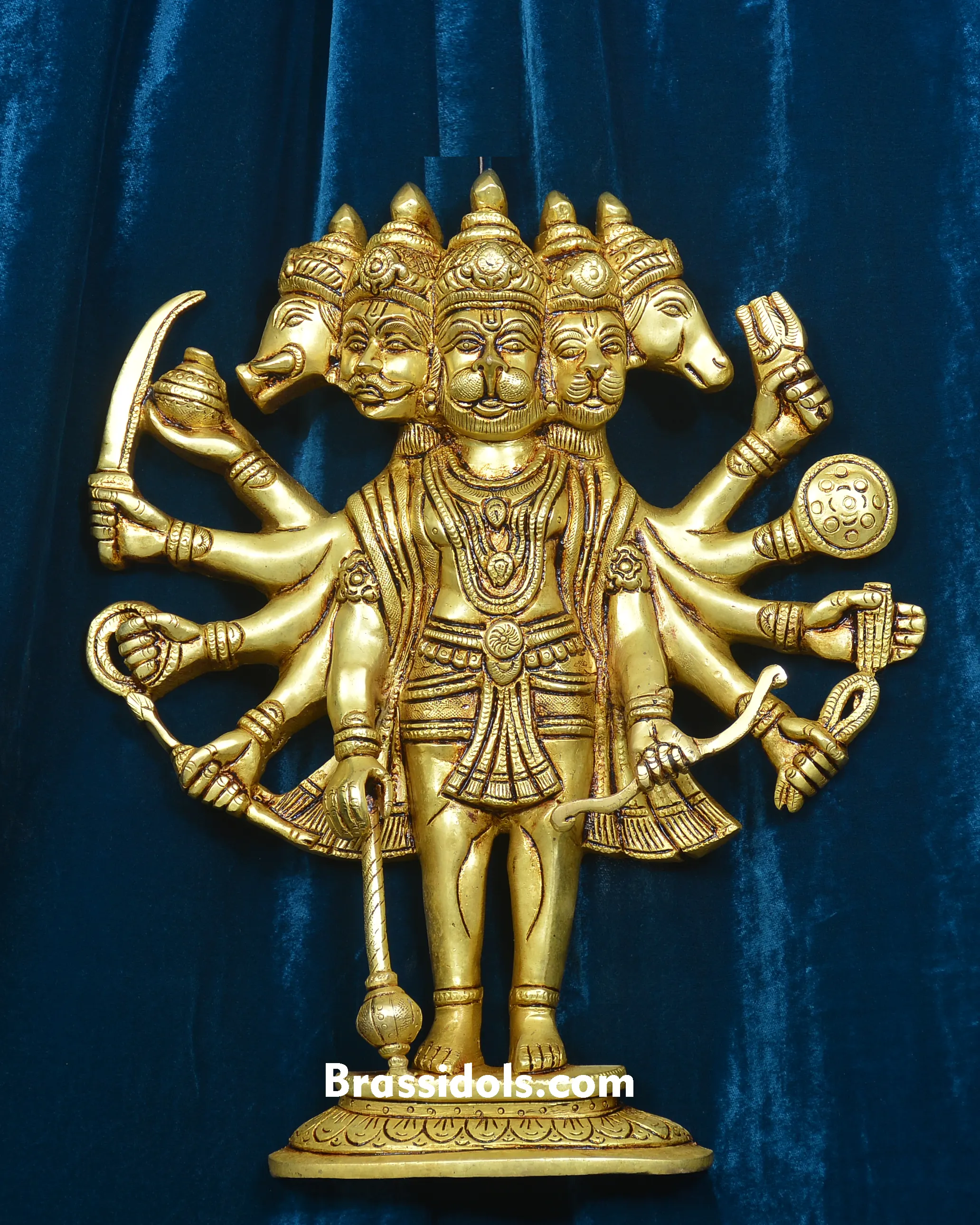 DECOR HANGING PANCHMUKHI HANUMAN PLATE - image 1