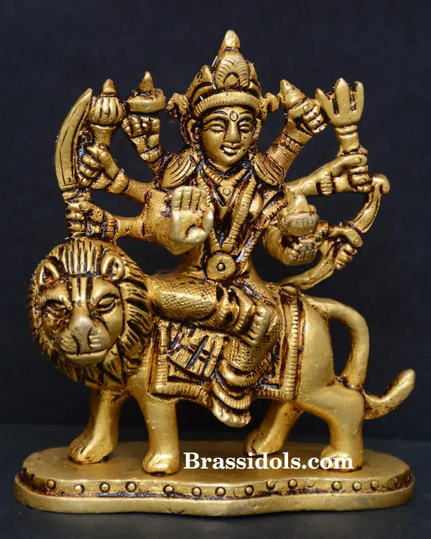 Brass Durga (3.5 Inch) - image 2
