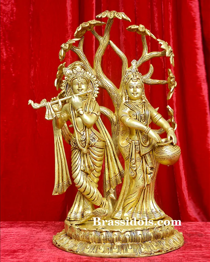 Radha Krishna With Tree - image 1