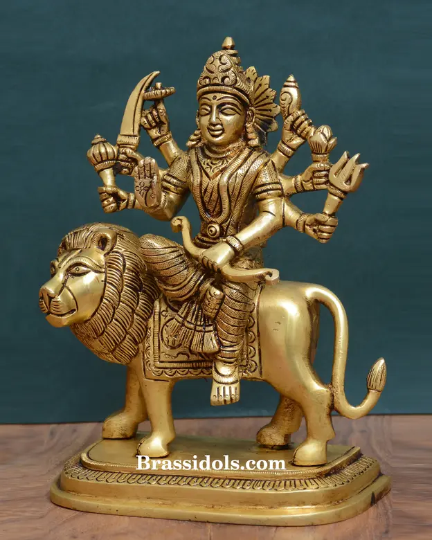 Brass Durga (16 Inch) - image 2