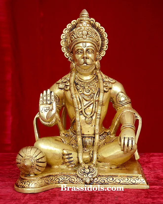 Sitting Hanuman with Base - image 1