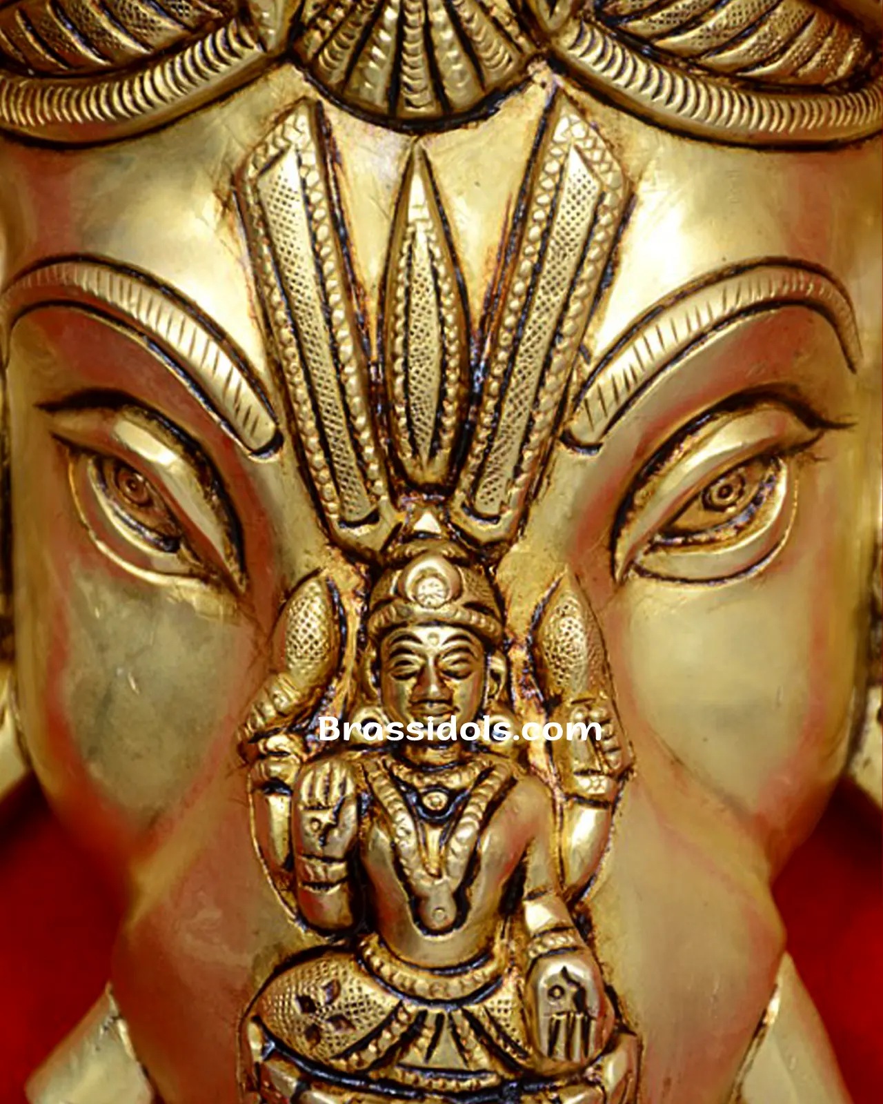 Ganesh Head with Devi and shank Chakra - image 2