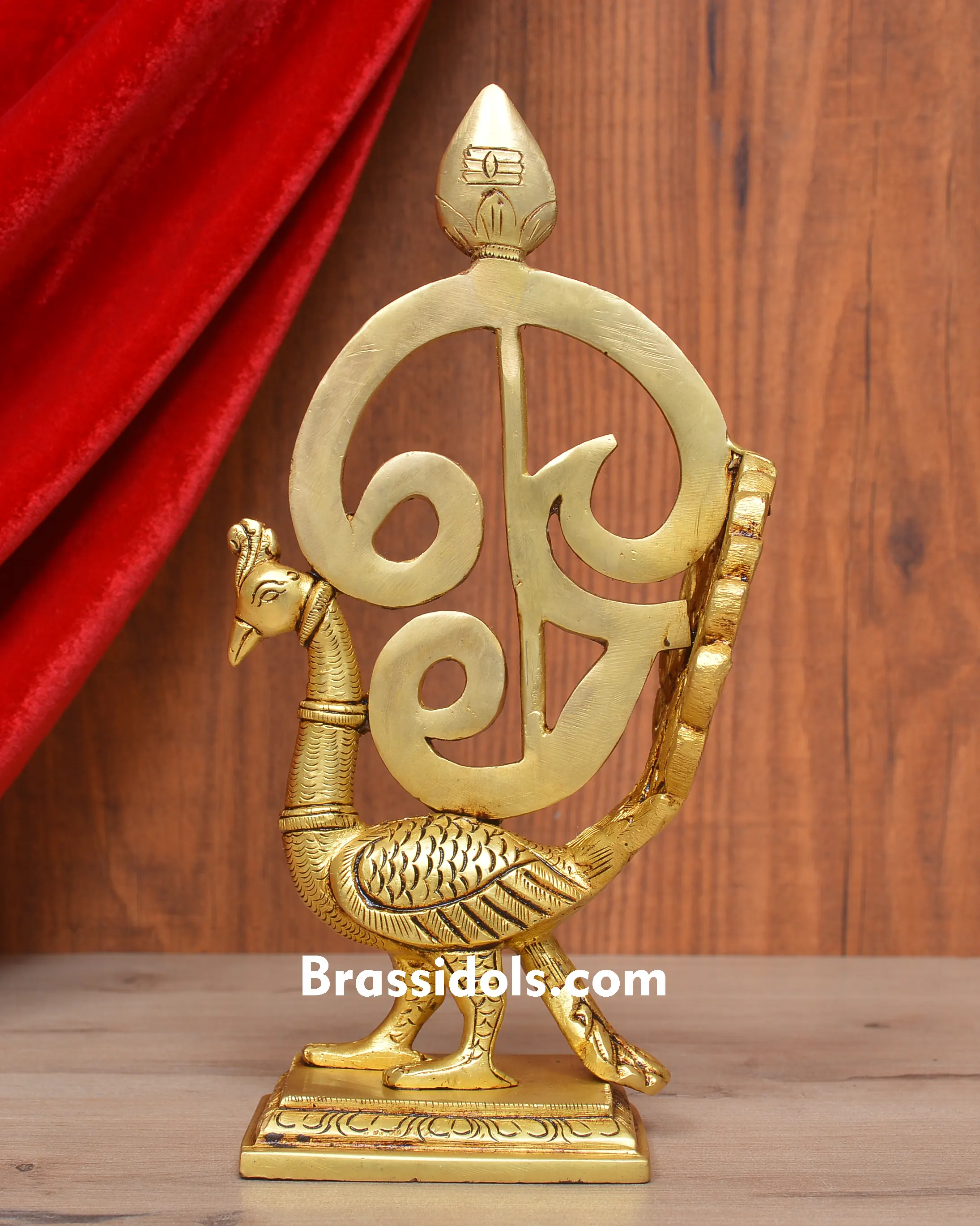 BRASS OM VEL PEACOCK - image 1