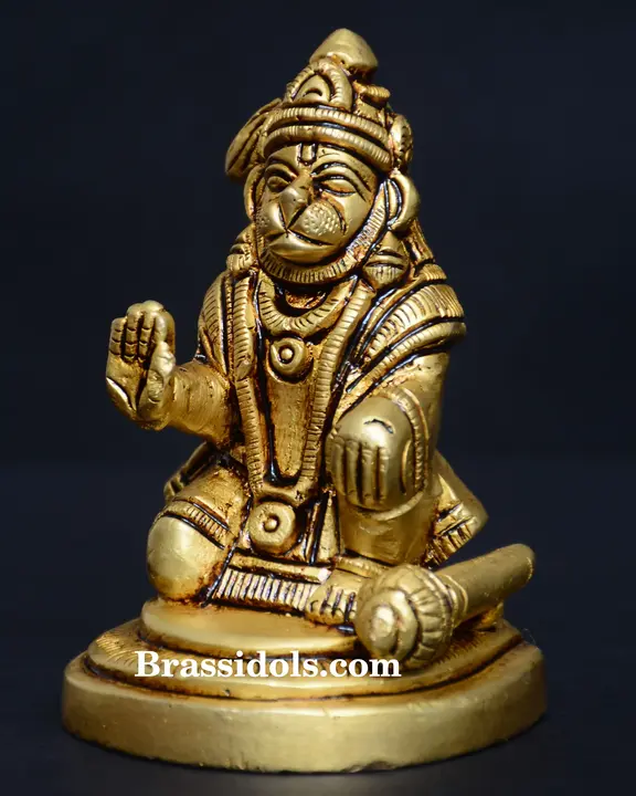 Sitting Hanuman With Round Base - image 2