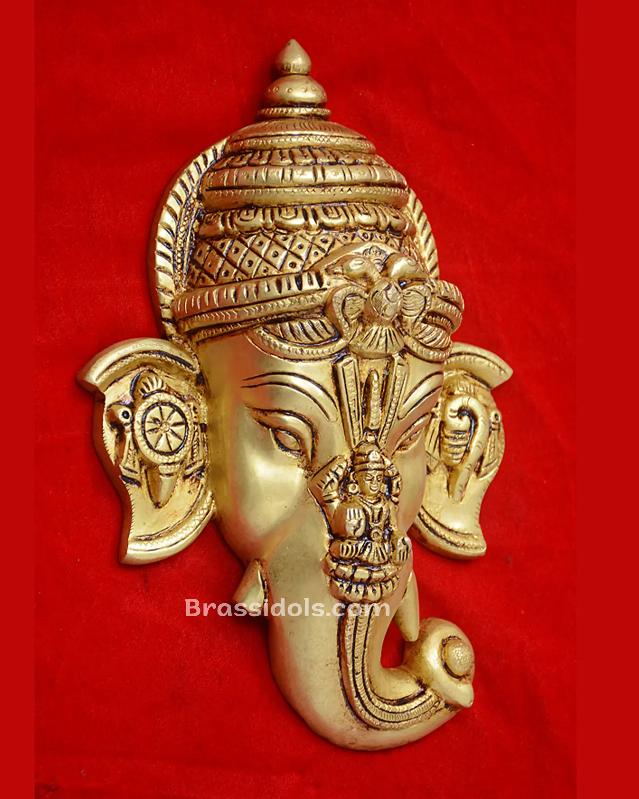 Ganesh Head with Devi and shank Chakra - image 2