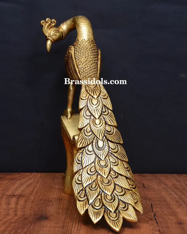 Astalakshmi Peacock Diya - image 1
