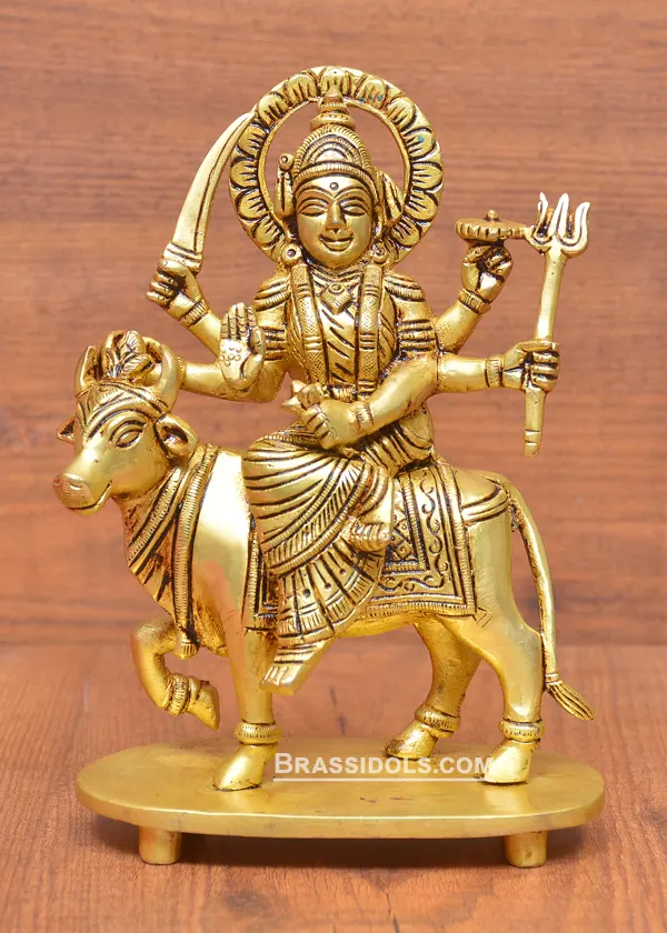 Brass Umiyaa Mata Idol 7 Inches - image 1