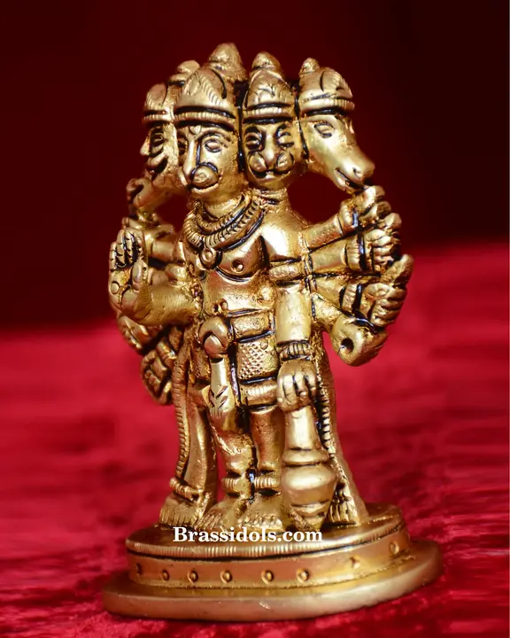 Base with Standing Panchmuki Hanuman - image 2