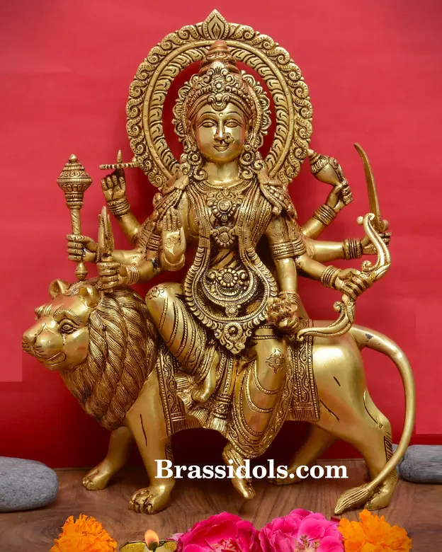 Brass Durga (16 Inch) - image 1