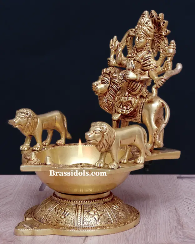 Brass Durga Katora (8 Inch) - image 2