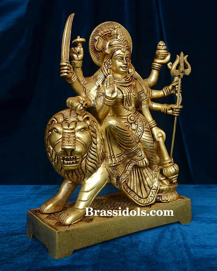 Brass Durga (10 Inch) - image 2