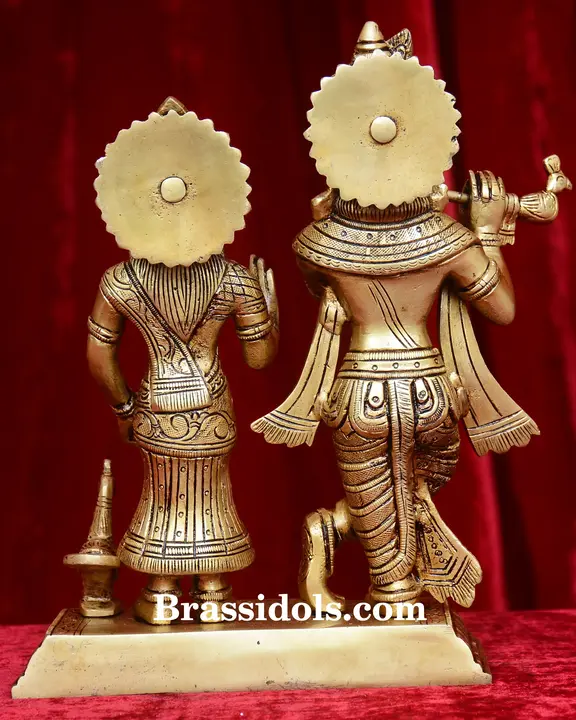 Radha Krishna With Peacock - image 2