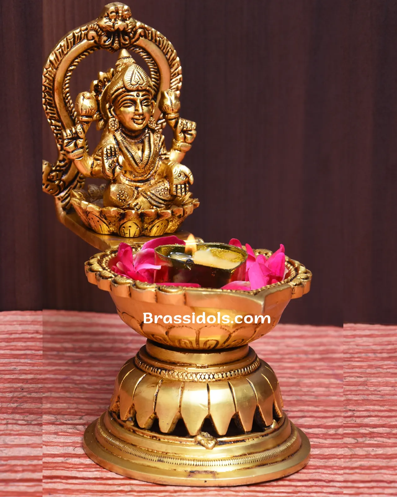 Brass Laxmi Deepak - image 2