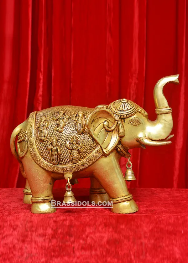 Brass Dasaavtaar Elephant 10 inch - image 2