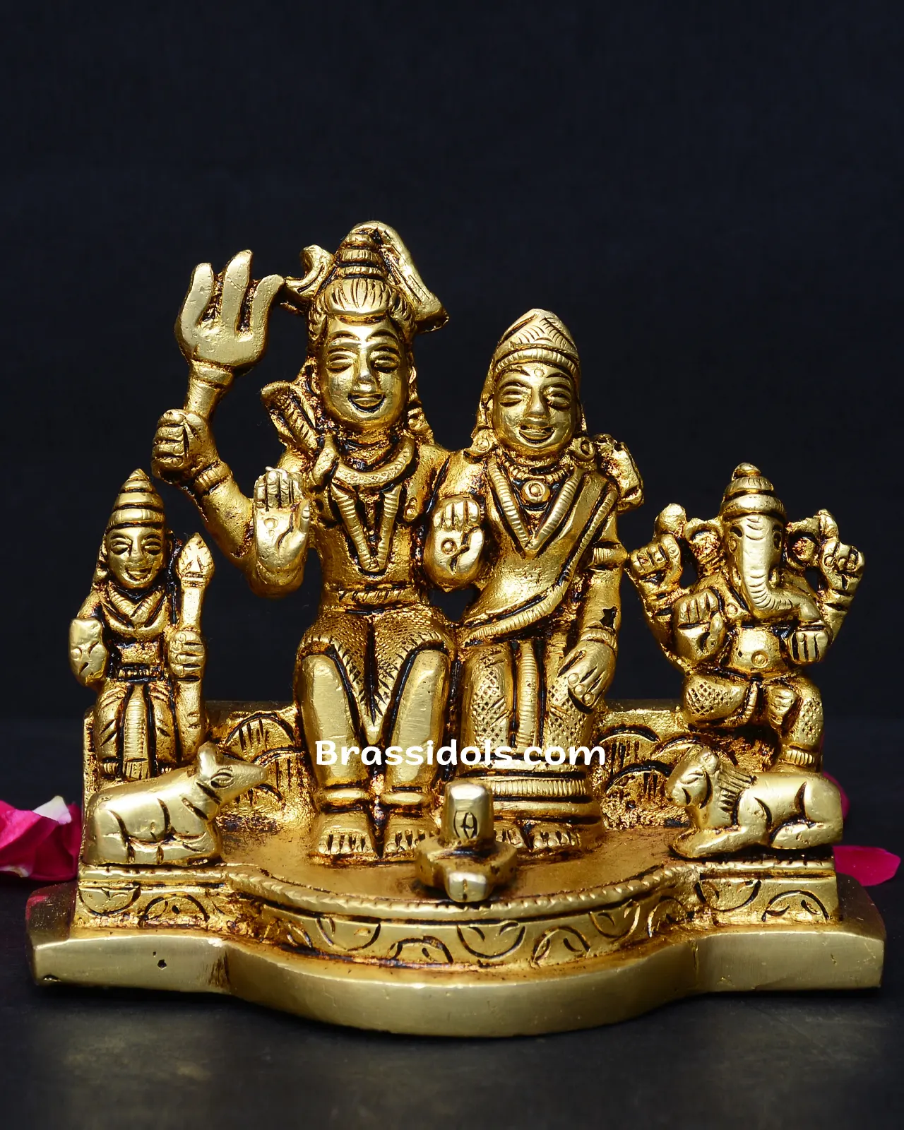 Nandi with Shiva Family - image 1