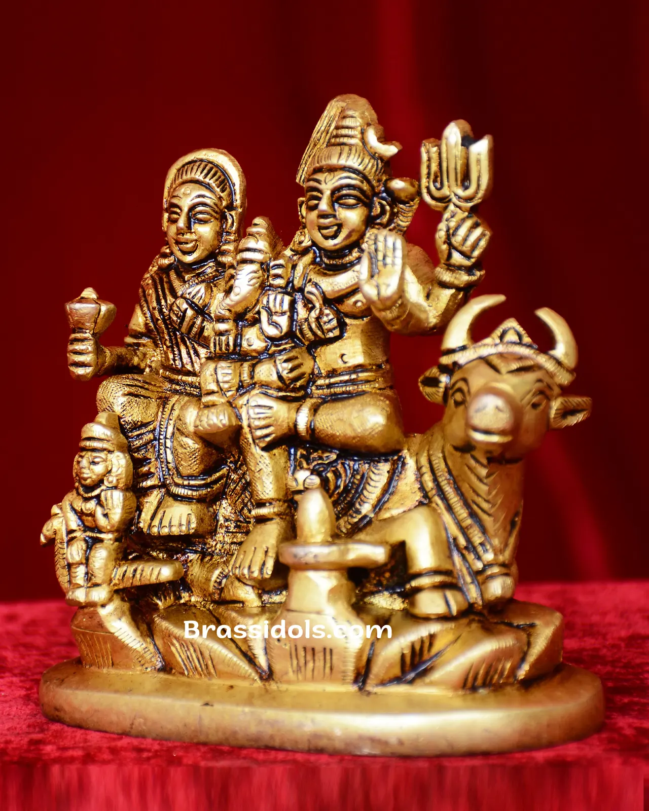 Nandi Shiva Family Oval Base - image 2