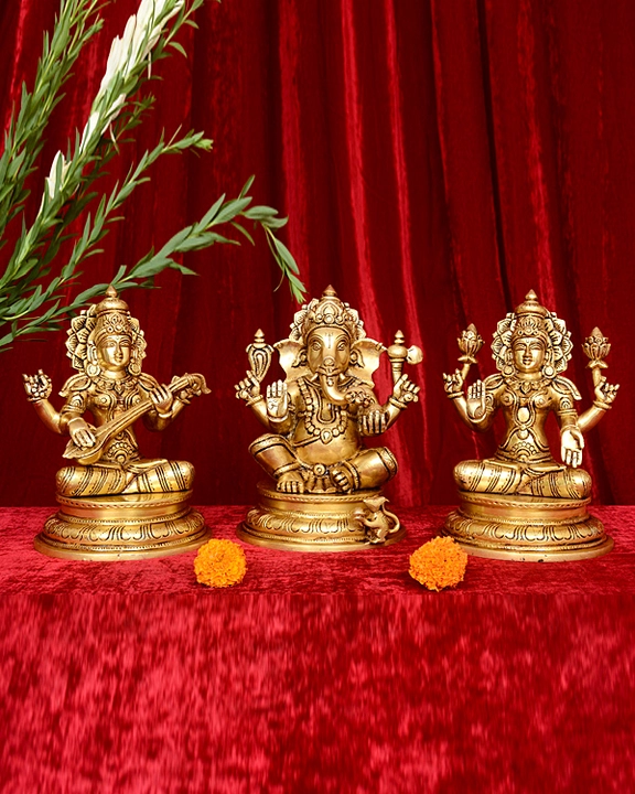 Laxmi Ganesh Gold Base - image 1
