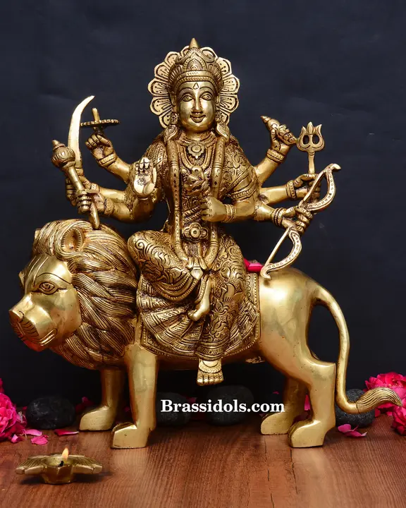 Brass Durga (13 Inch) - image 1