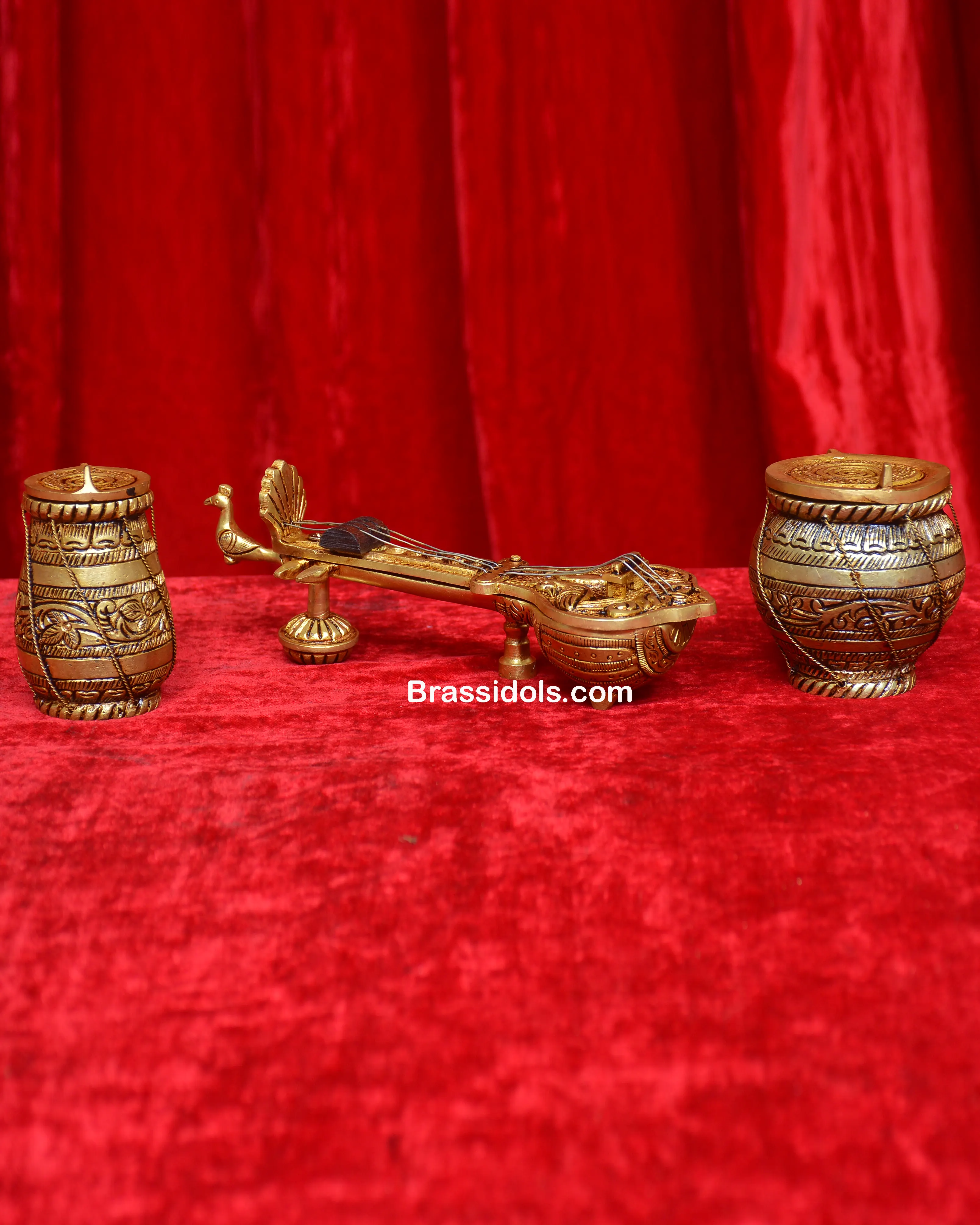 BRASS VEENA SET - image 1