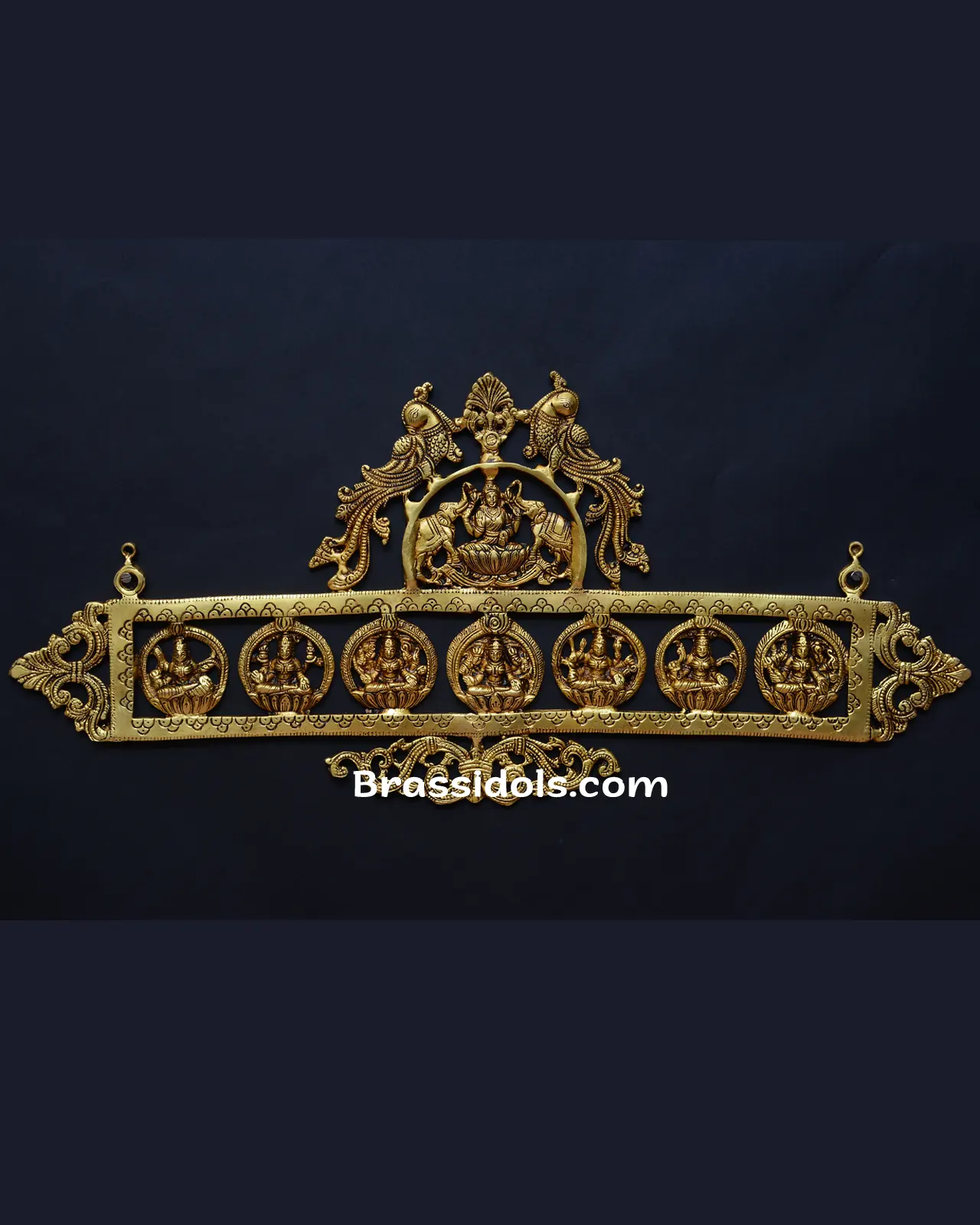 Brass Hanging Ast Laxmi - image 1