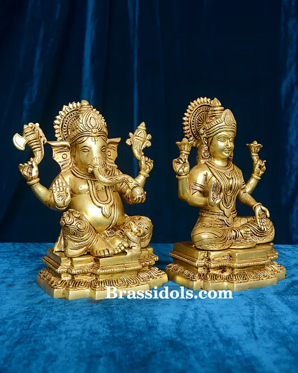 Lakshmi Ganesh with Base - image 2