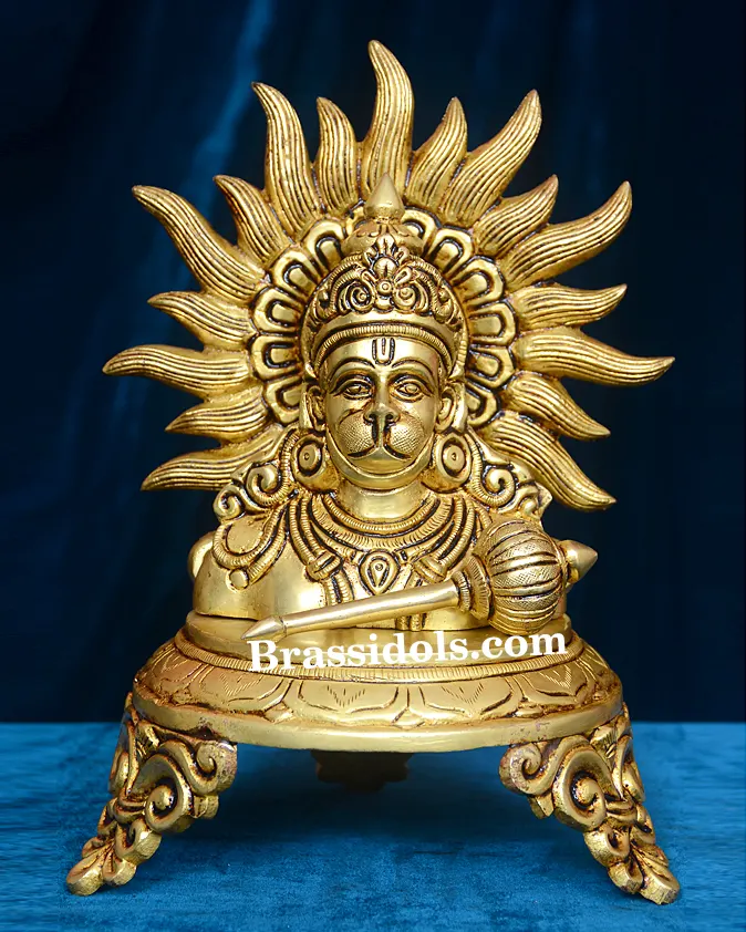 Half Body Hanuman with Choki (9 Inch) - image 1