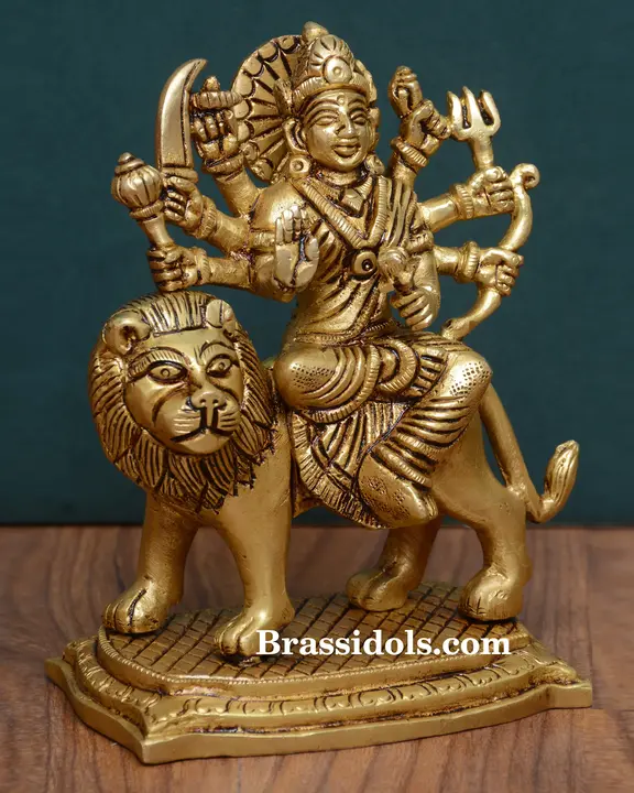 Brass Durga (6 Inch) - image 2