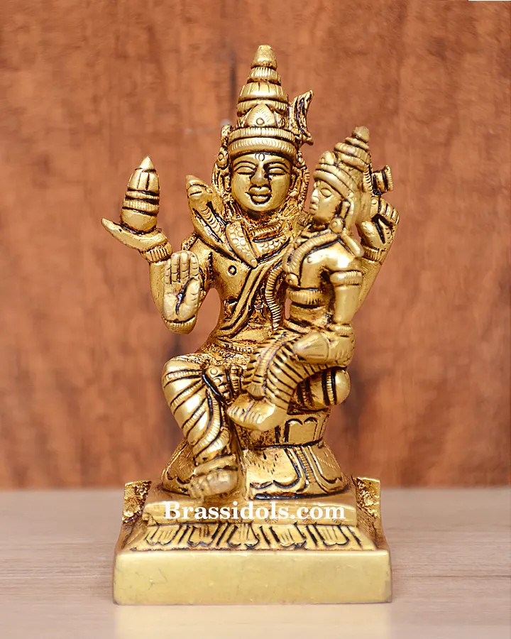 Sitting Shiva Parvati With Family - image 1