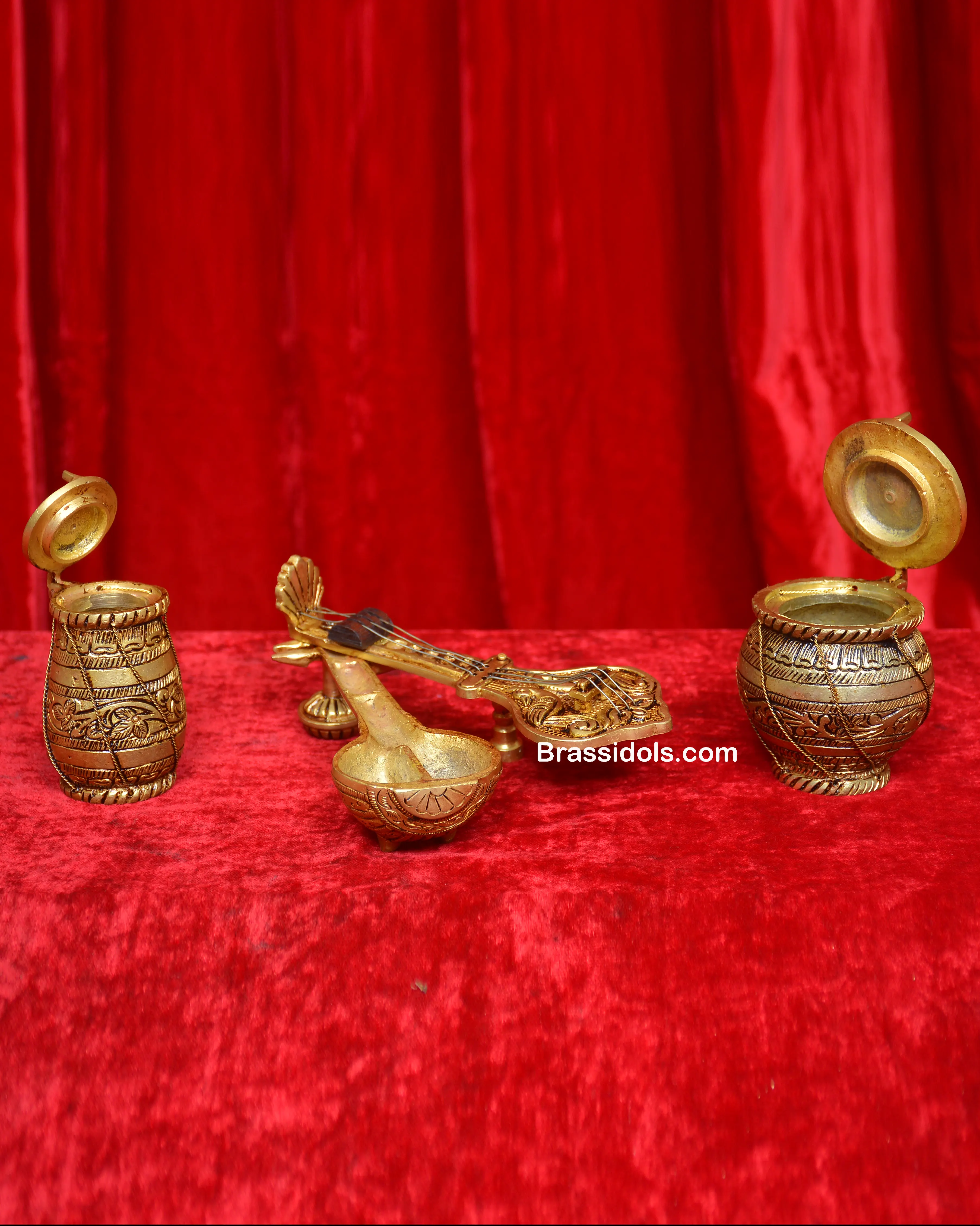 BRASS VEENA SET - image 2