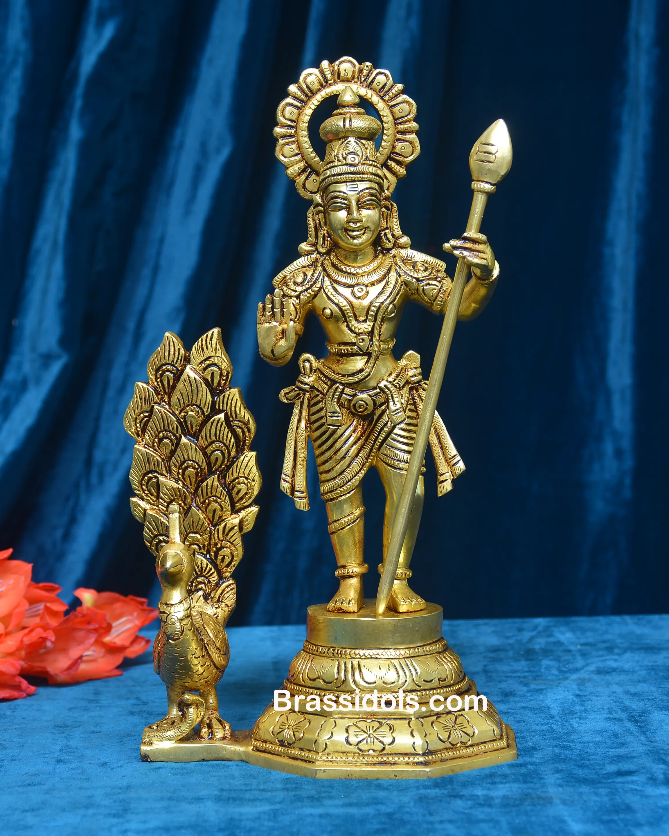 Brass Standing Murugan - image 1