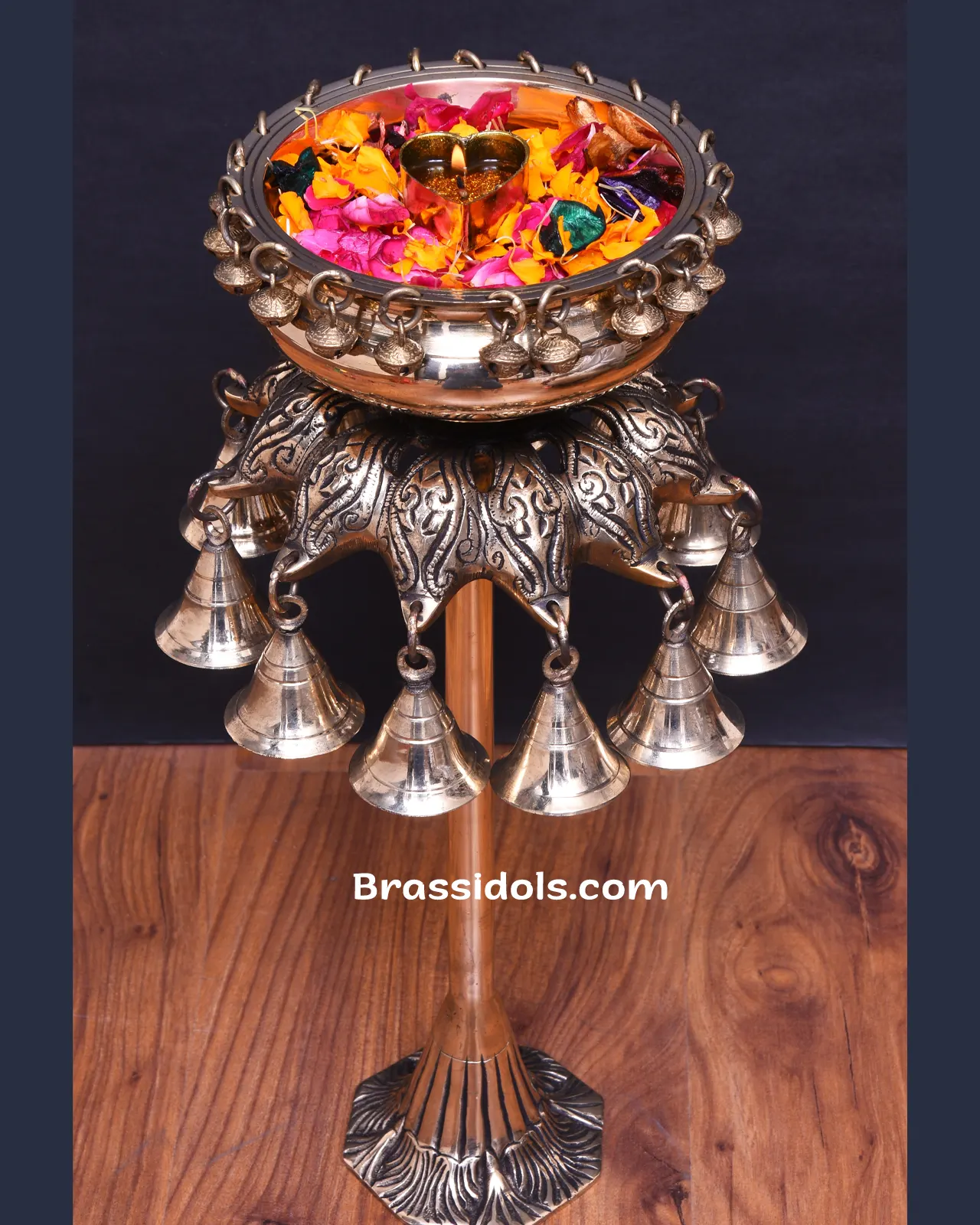 Brass Flower Urli Small - image 2