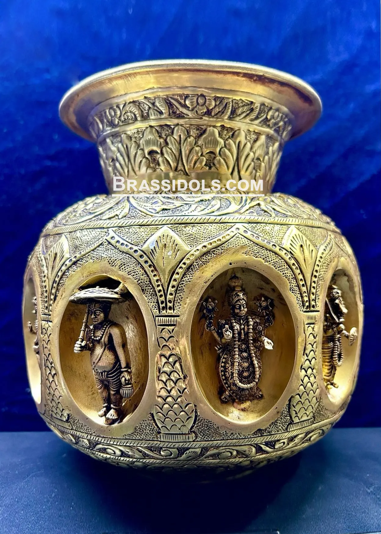 Brass Dasaavtaar Kalash 7.5 inch - image 1