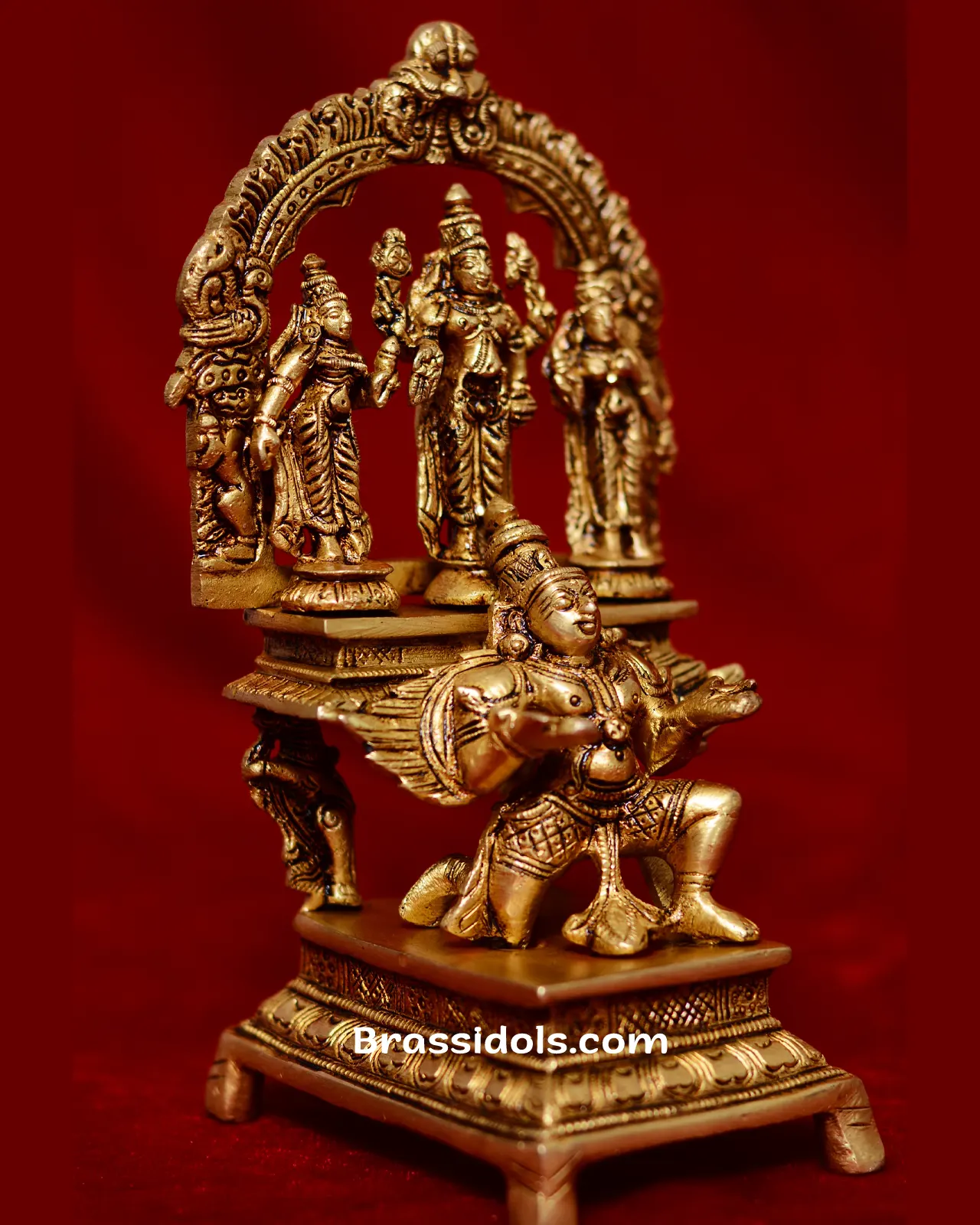 Brass Sitting Garun With Balaji Set - image 2