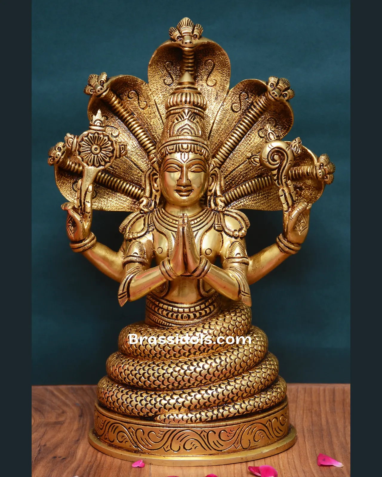 Brass Pathanjali Nag idol - image 1