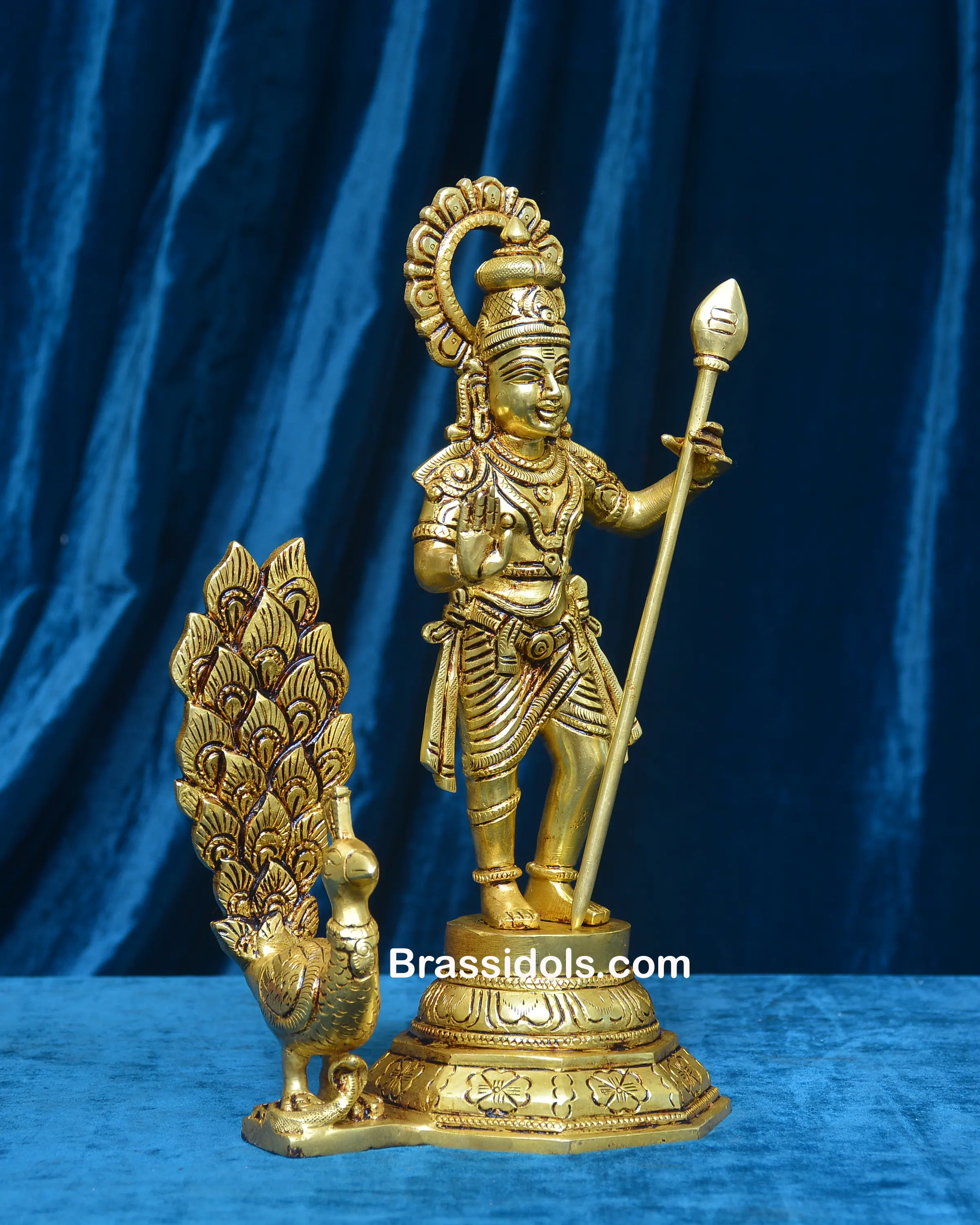 Brass Standing Murugan - image 2